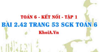 Bài 2.42 trang 53 SGK Toán 6 tập 1 Kết nối tri thức